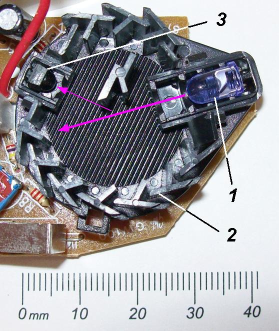 Streulichtkammer eines Rauchmelders