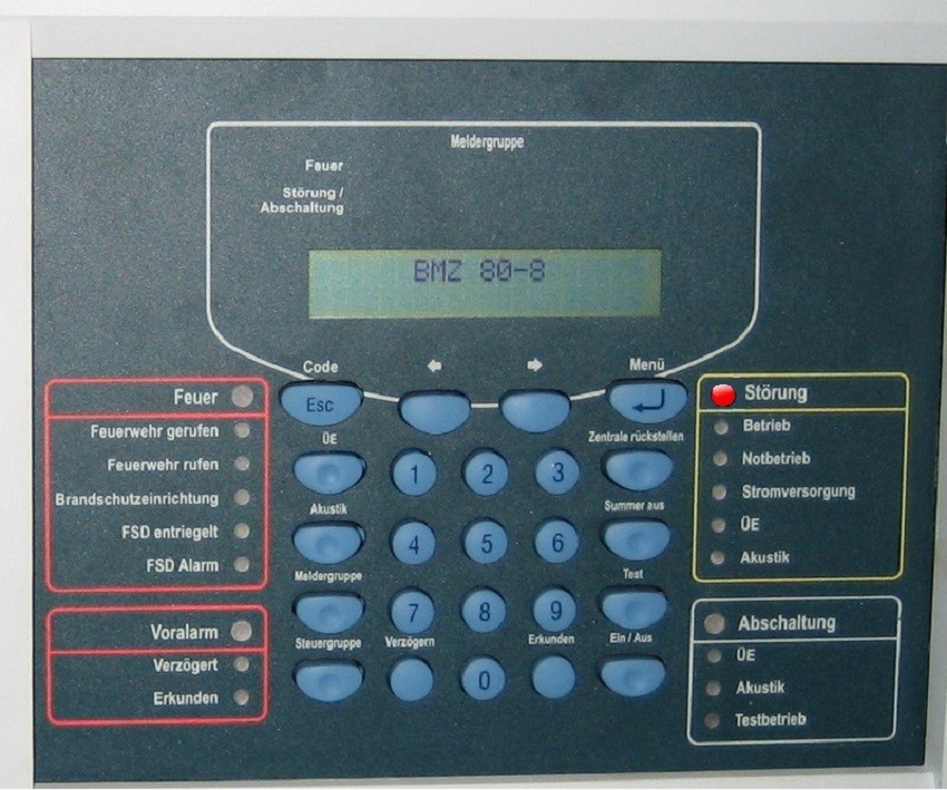 Störung der Brandmeldeanlage