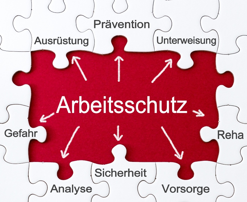 Arbeitsschutz-Symbolbild - DGUV-Informationen und Vorschriften