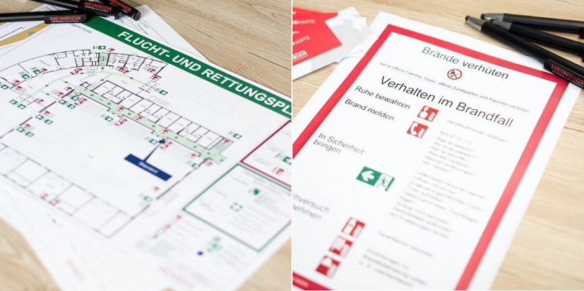 Heinrich Brandschutzgrafik - Komplette Konzeption & Planung Ihrer Brandschutzgrafiken Welche Vorschriften gelten für Fluchtwege nach DIN ISO 23601?