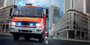 Feuerwehrauto-Einsatz